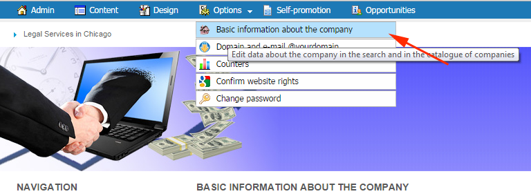 Basic information about the company